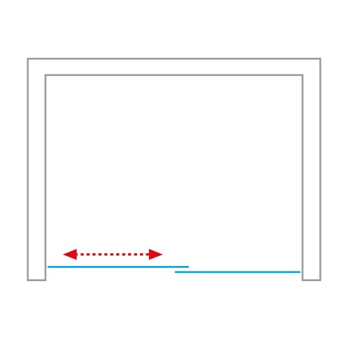 Roth AMD2/1500 AMBIENT LINE Brillant/Transparent 620-1500000-00-02 Раздвижная душевая дверь image 6