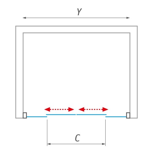 Roth LLD4/1500 LEGA LINE Brillant/Transparent 574-1500000-00-02 dušas durvis uzstādīšanai nišā image 6