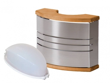 Harvia SAS21106 Sauna light, steel incl. lamp+lampshade