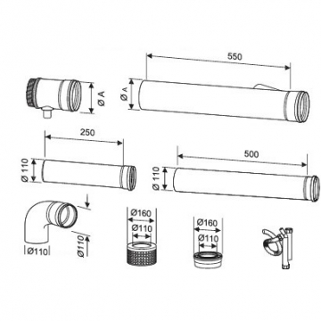 BOSCH AZB 948 87 090 012 Базовый каскадный комплект Ø 315 mm