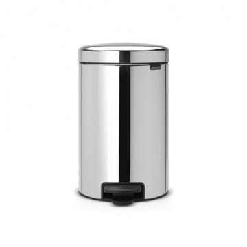 BRABANTIA atkritumu tvertne ar pedāli NewIcon, 12 l, Brilliant Steel - 113581