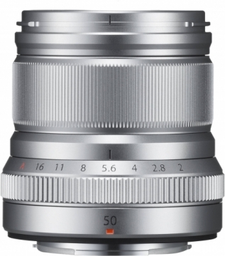 Fujifilm Fujinon XF 50mm f/2 R WR objektīvs, sudrabots