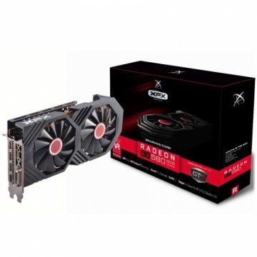 XFX Video Card AMD RADEON RX 580 GTS 8GB XXX Ed. OC 1366 Mhz GDDR5 8GB/256bit Dynamic 22 Blade fan  3X DP HDMI DVI