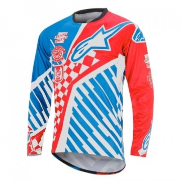 Alpinestars Youth Sight Speedster LS Jersey / Sarkana / Zila / XS