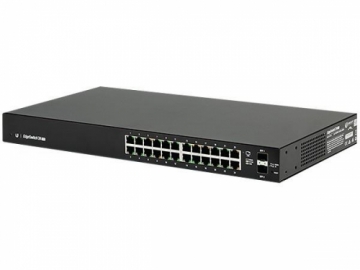 Switch | UBIQUITI | Rack 1U | 24x10Base-T / 100Base-TX / 1000Base-T | 2xSFP | 1xConsole | ES-24-LITE