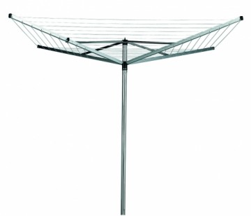 BRABANTIA rotējošs veļas žāvētājs Topspinner, 40m, 4 atzar., Metallic Grey - 310744