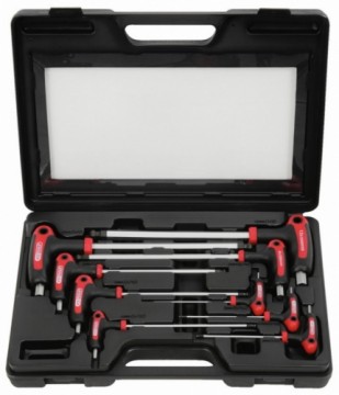 Ks Tools ERGOTORQUE PLUS T-se&scaron;stūru komplekts 2-12mm, 9 gab., Kstools