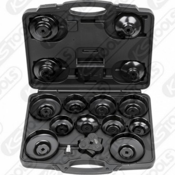 Ks Tools 3/8&quot; oil filter socket set, cup, 16pcs, Kstools