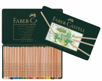 Krāsainie zīmuļi Faber-Castell Pitt Pastel 36 krāsas metāla kārbā