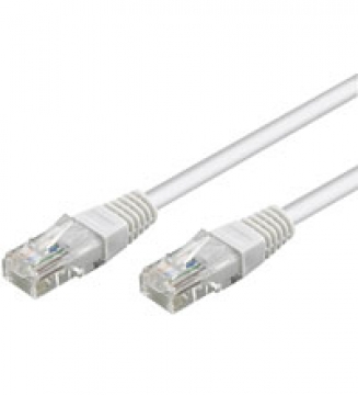 Goobay Patchcord U / UTP cat.5e CCA balts 1m (68501)