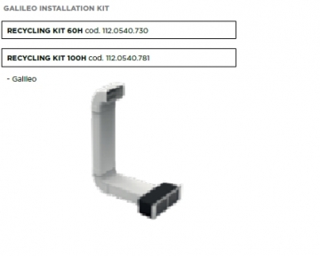 Recycling kit Faber 112.0540.781 Galileo 100 cm