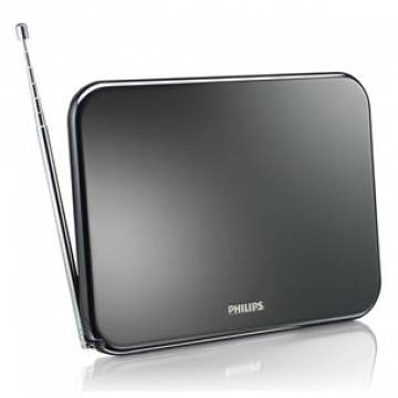 Philips SDV6224/12 Digital TV antenna with amplification up to 42 dB. For indoor use. (HDTV / UHF / VHF / FM)