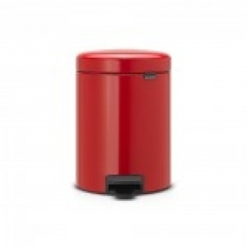 BRABANTIA atkritumu tvertne ar pedāli NewIcon, 5 l, Passion Red - 112089