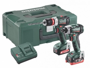 12V komplekts BS 12 BL Q+ SSD 12 BL/1x2,0Ah, 1xLiHD 4,0Ah, Metabo