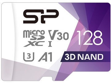 Silicon Power memory card microSDXC 128GB Superior Pro V30 + adapter