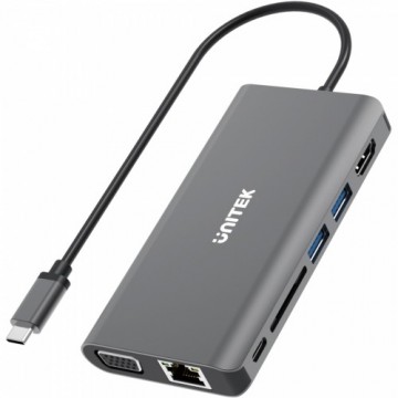 Unitek HUB 8-IN-1 USB3.1 Type-C PD 100W; D1019A