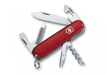 Victorinox Sportsman Small Swiss Army Knife Universāls Kabatas Nazis (0.3803) Sarkans