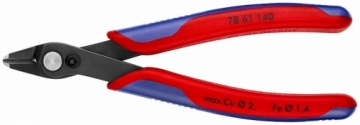 Elektroniķu asknaibles Super Knips XL ar atsperi 140mm D2.1m, Knipex