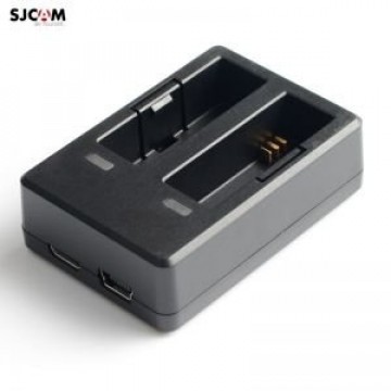 SJCam Oriģināls SJ6 Legend Divu USB Ligzdu USB DC 4.35V / 0.8A Akumulātoru Lādētājs ar Micro USB Kabeli