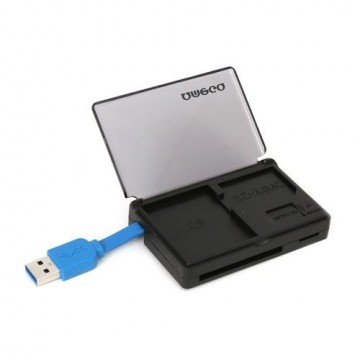 Omega OUCR33IN1 Картридер SDHC / MicroSD / SDXC / с 3.0 USB-плагином / черный