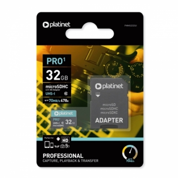 Platinet PRO1 32GB Micro SDHX Class 10 Карта Памяти для Устройств