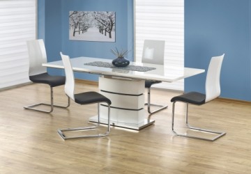 Halmar NOBEL extension table color: white