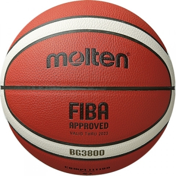 Баскетбольный мяч для TOP тренировок MOLTEN B6G3800 FIBA, синт. кожа pазмер 6