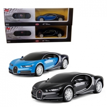 RASTAR R/C 1:24 Bugatti Chiron ar pulti vadāms, dažādas, 76100