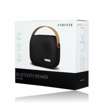 Forever BS-400 Bluetooth 3.0 Bezvadu Portatīvs Skaļrunis Ar FM / microSD / AUX / USB Melns