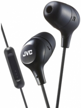 JVC HA-FX38M-B-E Marshmallow наушники с пультом и микрофоном черный