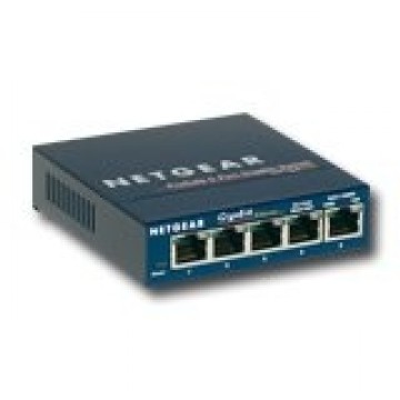 Switch NETGEAR ProSafe GS105 (5 x 10/100/1000Mbps, Desktop, Auto-sensing per port) Retail