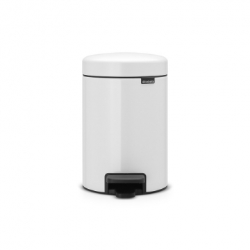 BRABANTIA atkritumu tvertne ar pedāli NewIcon, 3 l, White - 112126