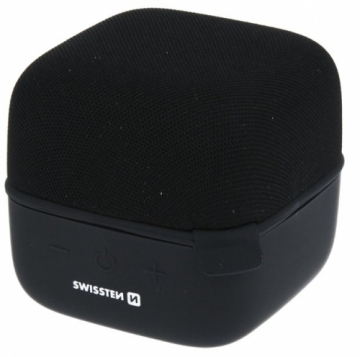 Swissten CUBE Bluetooth Portatīvs Bezvadu Skaļrunis / 10W / Micro SD / Melns