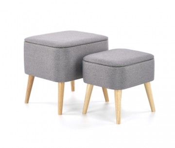 Halmar PULA set of two stools, color: grey