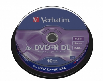 VERBATIM 43666 DVD+R DL Verbatim cake