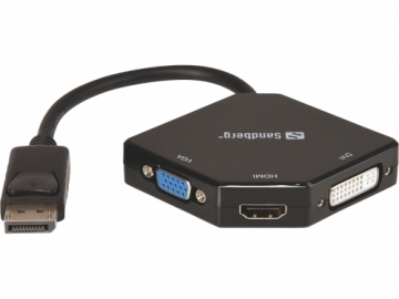 SANDBERG Adapter DP>HDMI+DVI+VGA