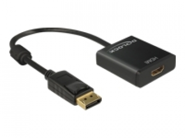 DELOCK Adaptorcable DP 1.2 plug HDMI bl