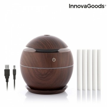 InnovaGoods Mini Gaisa Mitrinātājs ar aromātu difuzoru Brūns