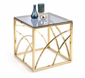 Halmar UNIVERSE square gold c. table