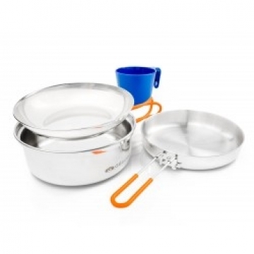 Gsi Outdoors Trauku komplekts Glacier Stainless 1 Person Mess Kit