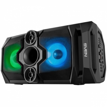 Speaker SVEN PS-650, black, power output 2x25W (RMS), TWS, Bluetooth, FM, USB, microSD, LED-display, lithium battery