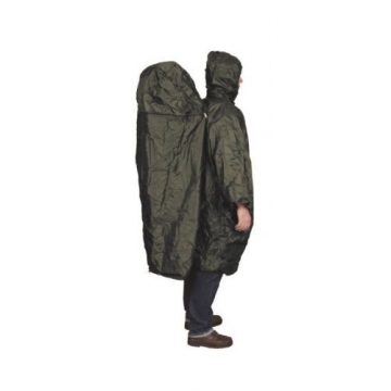 Travelsafe Poncho With Zipper Extension / Tumši zaļa / S / M