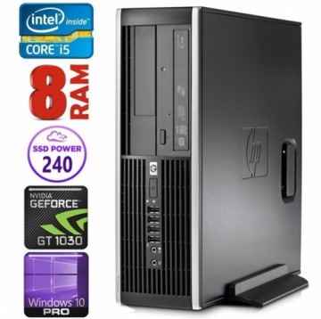 Hewlett-packard HP 8100 Elite SFF i5-750 8GB 240SSD GT1030 2GB DVD WIN10Pro