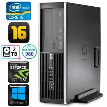 Hewlett-packard HP 8100 Elite SFF i5-750 16GB 960SSD+2TB GT1030 2GB DVD WIN10