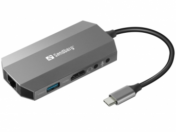 SANDBERG USB-C 6-in1 Travel Dock