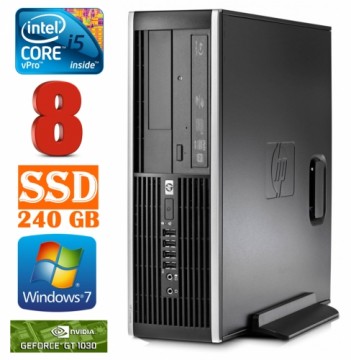Hewlett-packard HP 8100 Elite SFF i5-650 8GB 240SSD GT1030 2GB DVD WIN7Pro