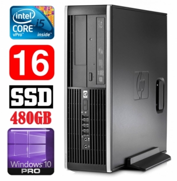 Hewlett-packard HP 8100 Elite SFF i5-650 16GB 480SSD DVD WIN10Pro