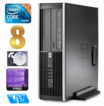 Hewlett-packard HP 8100 Elite SFF i5-650 8GB 2TB DVD WIN10Pro