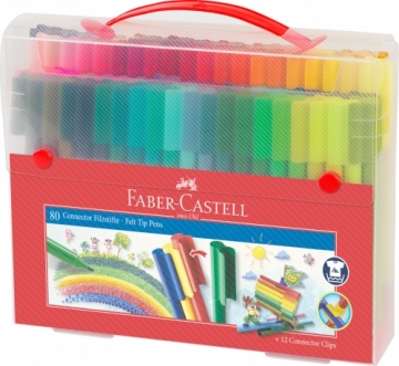 Flomāsteri Faber-Castell, Saspraužamie, 80 krāsas