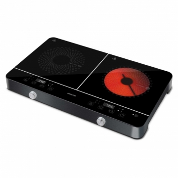 DOUBLE INDUCTION &amp; RADIANT COOKTOP Sencor SCP4001BK